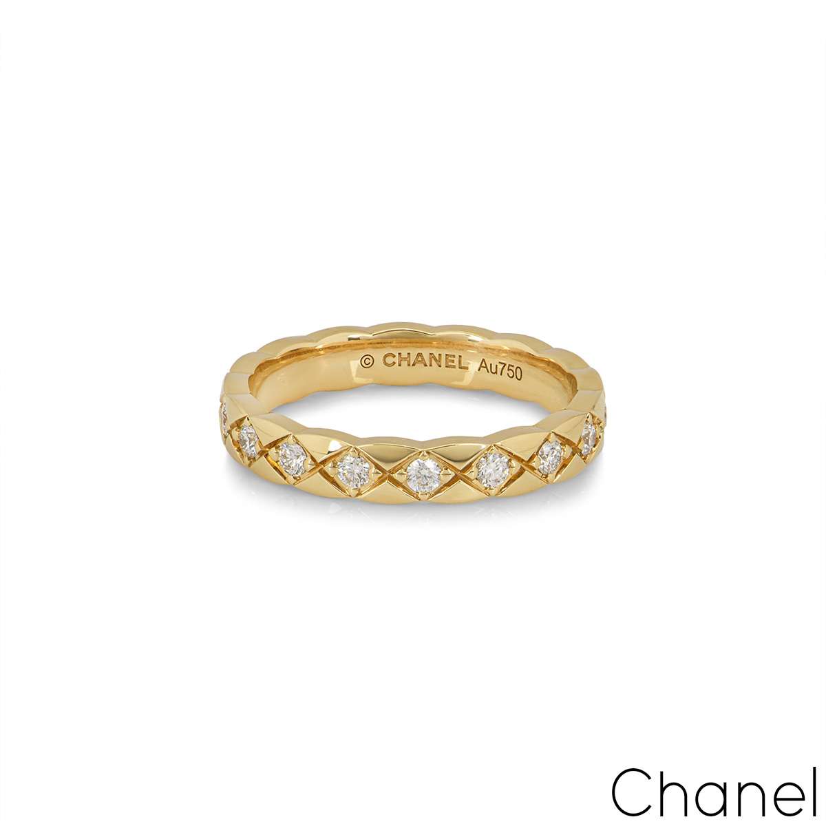 CHANEL-COCO-Crush-Mini-Ring-K18-750-Yellow-Gold-#48-US4.5- – dct